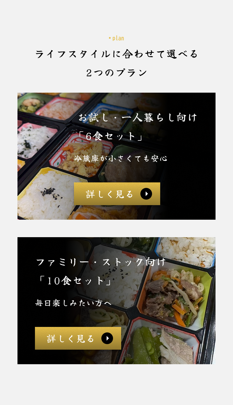 ライフスタイルに合わせて選べる 2つのプラン